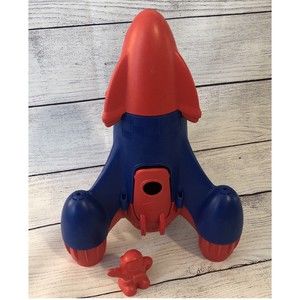Green Toys Rocket Red & Blue With Astronaut